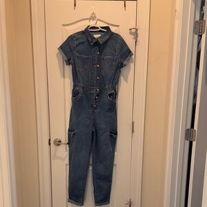 Celebrity Pink Classic Blue Jean Overalls